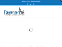Tablet Screenshot of forerunnersink.com